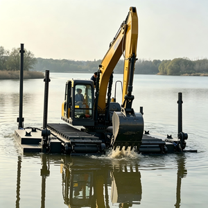 Gebrauchter Amphibienbagger mit Schwimmfahrgestell, Geeignet für Flutflächen- und Wasserstraßenprojekte - Product Image 3