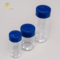 Vente en gros de bouteilles d'assaisonnement en plastique de qualité alimentaire de 3.5oz 5oz 10oz Récipient à épices avec couvercle en PP pour sel, poivre et poudre de chili