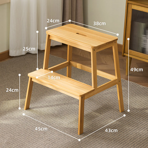 Tabouret d'apprentissage de la propreté en bois au design moderne pour enfants, avec patins antidérapants, et marchepieds de sécurité supplémentaires pour la sécurité des enfants - Product Image 2