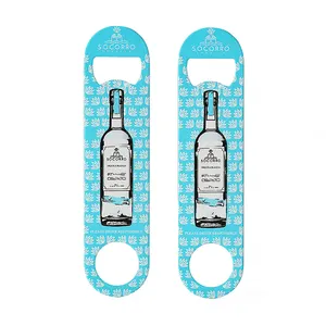 No Minimum Flat Stainless Steel Custom Blank Beer Bottle Opener Sublimation Bar Blade Beer Opener Metal