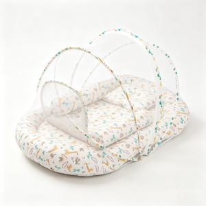 Cuna nido personalizada para bebé con mosquitera, cuna portátil para dormir, cuna anti-presión para recién nacido, cuna plegable para bebé. - Product Image 1
