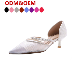 slim fit dress slacks Kate Whitcomb Wedding Shoes Low Heel| Bleu Ivory main image 0