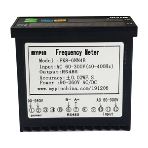MYPIN FA8-6NN2B เครื่องวัดความเร็วรอบ 6 หลัก พร้อมการวัดความถี่/รอบต่อนาที/ความเร็วแบบเส้น รองรับ Modbus-RTU 90-260V FA8-6NN2B ระบบตรวจจับอัตโนมัติ - Product Image 3
