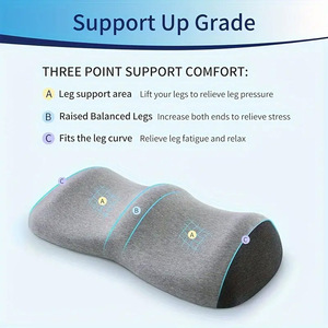 Women's Memory Foam Leg Pillow-Square Shape 0.5-1Kg <b>Lightweight</b> Portable Ergonomic Foot Color-Matching Design for <b>Sleeping</b> - Product Image 3