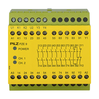 Relé de Seguridad Industrial PZE 9 774150 774148, Módulo de Control de Parada de Emergencia, 24V DC, Sistema de Seguridad para Máquinas
