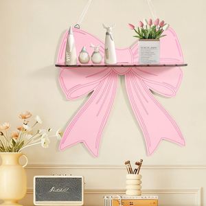 Wholesale Custom Bow Wooden Wall <b>Shelf</b>, Branded Coquette Decorations, Ideal Promotional Gift for Teen Brands & Home Decor Shops - Product Image 2