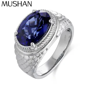 Bague de fiançailles MUSHAN en argent sterling 925 plaqué or 18 carats pour femme, collection Radiant - Product Image 1