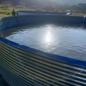Tanques de Peces Redondos de PVC para Acuicultura Personalizados, Tanques de Peces Circulares de Lona para Interiores y Exteriores, Tanque de Cultivo de Peces con Biofloc - Product Image 1