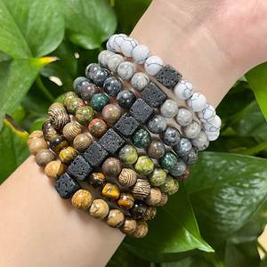 Natural Stone <b>Bracelet</b> Colorful Glass Beaded Emotional Stability Premium Bespoke Jewelry Service Pre-production Sample - Product Image 3