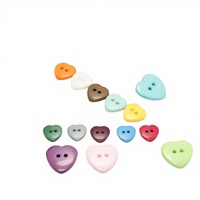 Mini-boutons ronds en résine colorée écologiques à 2 trous de 4 mm pour la décoration artisanale, les vêtements de poupée et les accessoires de couture