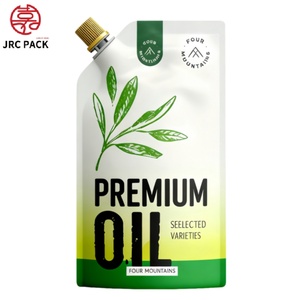 Plastic Liquid Packaging Doypack Olive Oil <b>Stand</b> up Oblique <b>Drink</b> Bag Spout Pouch with PET+NY+PE Material for Oil - Product Image 1