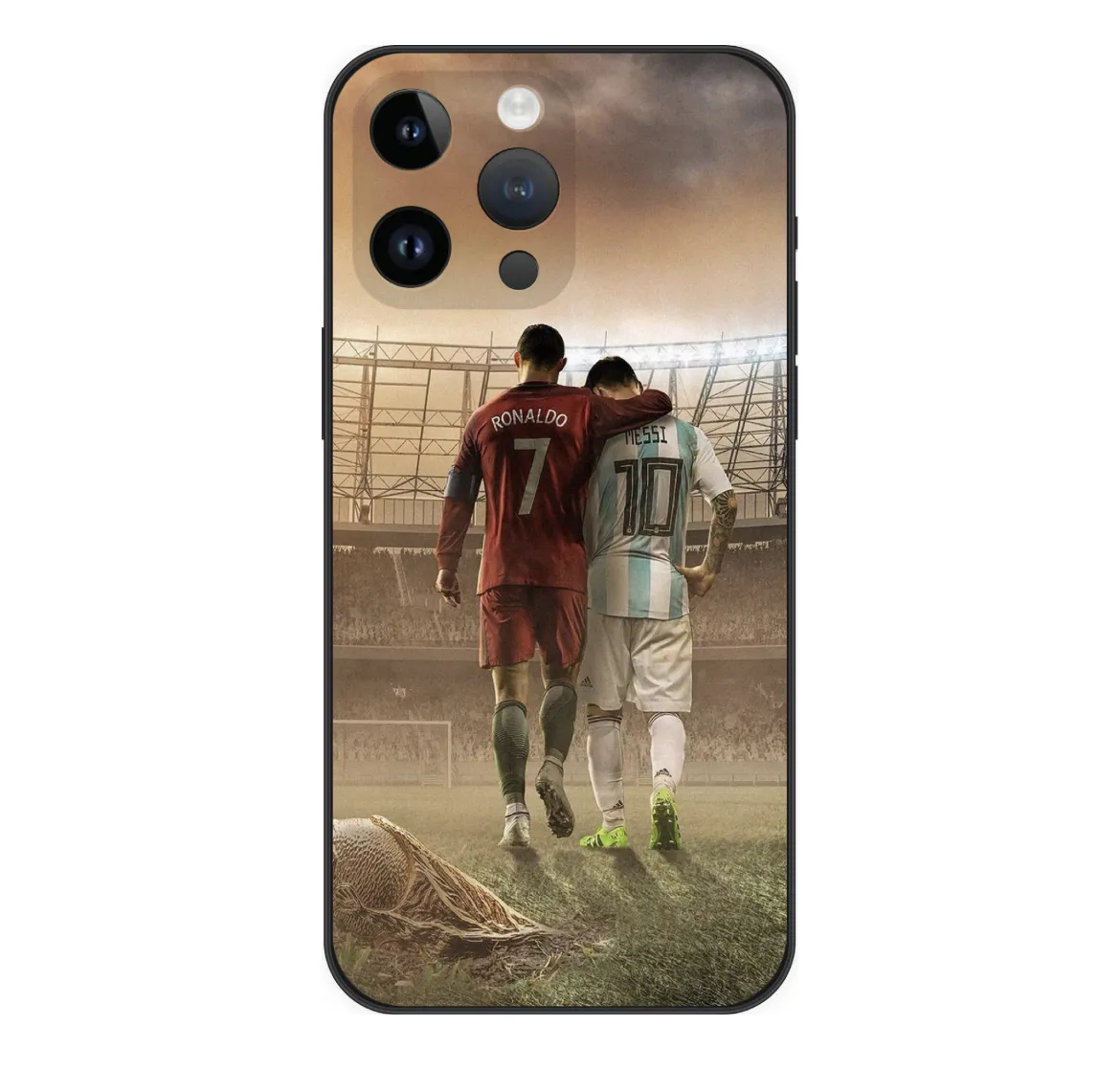 10 Jersey casing ponsel TPU lembut kustom pabrik sepak bola sepak bola Gambar bintang untuk Iphone 14 13 12 11 Pro Max XR