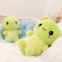 Boneka Kura-Kura Hijau Lembut Kawaii, Mainan Hewan Kura-Kura Isi Dakron Super Lembut, Bantal Rumah Lucu, Hadiah Ulang Tahun untuk Anak-Anak