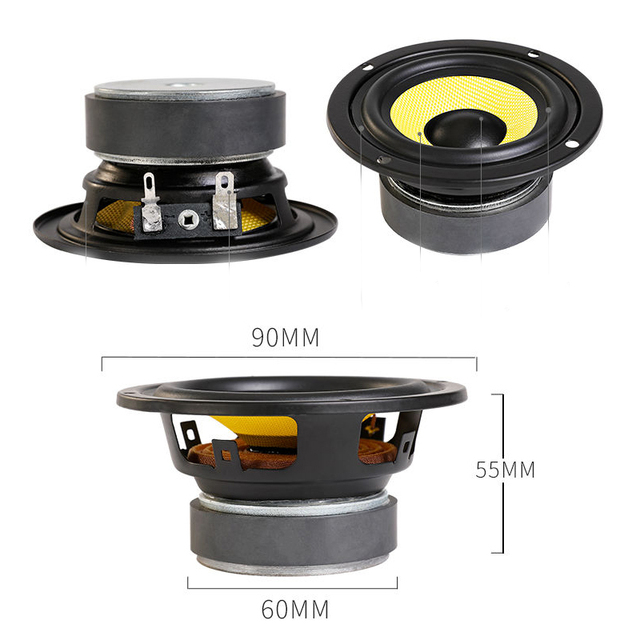 3-inch Mid-woofer Speaker Unit 30-80W Home Audio High-power Car Heavy Bass Lossless Subwoofer Music Sound Amplifier Speaker