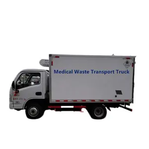 Good Price YUEJIN 3 tons Medical Garbage Transport Truck Clinic Waste Truck for Sale