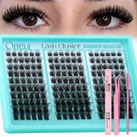 Kit d'extension de cils individuels Deborah Discount D Curl Volume en cheveux synthétiques, faux cils en grappe DIY, cils segmentés