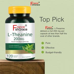 L-Teanina de Alta Calidad 200 mg, Suplemento Dietético, 120 Cápsulas, Apoya la Salud del Sistema Nervioso, Extractos de Plantas de L-Teanina - Product Image 2