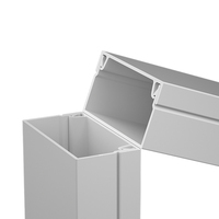 Chemins de câbles en PVC et conduits de câbles carrés 45*33 Conduits de câbles avec autocollants Conduits de câblage flexibles Clips de fil