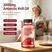 Huile de Krill Antarctique Metrand 2000mg Gélules Molles 120 Capsules Complément Alimentaire