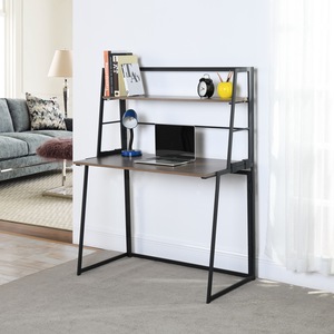 Bàn Gấp Máy Tính Xách Tay Với <span class=keywords><strong>Hutch</strong></span> Đầy Đủ Lắp Ráp Máy Tính Xách Tay PC Bàn Nhỏ Tiết Kiệm Không Gian - Product Image 1