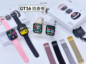 Prezzo di fabbrica GT16 Smart Watch <span class=keywords><strong>con</strong></span> doppio <span class=keywords><strong>cinturino</strong></span> <span class=keywords><strong>in</strong></span> <span class=keywords><strong>acciaio</strong></span> inox Montre Connecte GTS4 Reloj <span class=keywords><strong>Smartwatch</strong></span> - Product Image 4