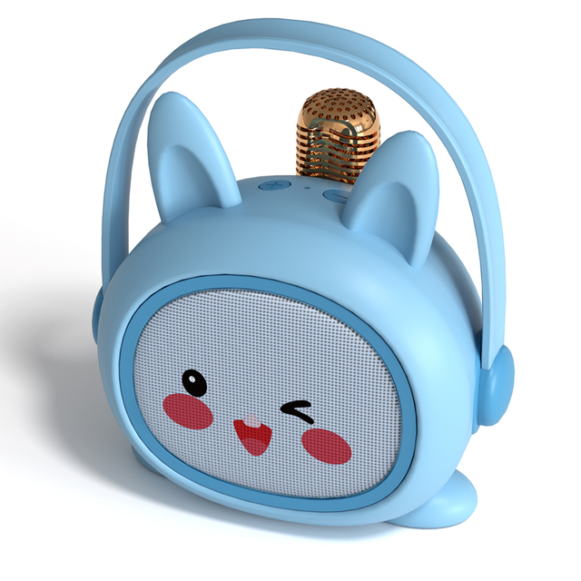 Kids Wireless BT speaker Family-friendly Educational Toy Portable Music Player Karaoke Mic SET