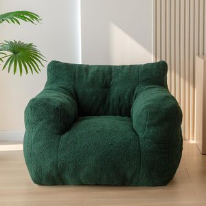 Living Room <strong>Boucle</strong> Tufted <strong>Bean</strong> <strong>Bag</strong> Couch Sherpa <strong>Bean</strong> <strong>Bag</strong> Chair for Adults Kids with Pocket - Product Image 1