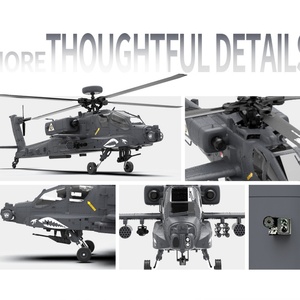 F11S 1:32 2.4G AH-64D Apache Simulation Model GPS Brushless <b>Motor</b> RC Drone 9CH 6gyro ELRS <b>Control</b> 300m Battery Plastic Metal - Product Image 5