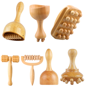 Ensemble de rouleaux de Massage en bois de qualité supérieure Cellulite outil de mise en forme du corps pour Maderoterapia thérapie du bois produits de Massage en bois - Product Image 5