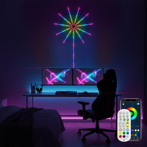 Tira de Luces LED Flexibles de Plástico con Forma de Fuegos Artificiales, 5V USB, Luces LED Inteligentes para Dormitorio, Fiesta y Decoración de Sala con APP - Product Image 1
