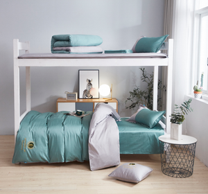 Fabricants Jade Vert Collège Literie Monarque Académie Collection 3pc 60s ² 200*98 TC Satin - Product Image 1