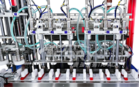 Machine de remplissage linéaire automatique certifiée CE, directement de l'usine, pour lotion, crème, hydratant, émulsion, avec moteur servo et PLC