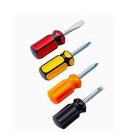 Jeu de tournevis à manche en plastique pas cher, tournevis cruciforme et plat, outil manuel de bricolage