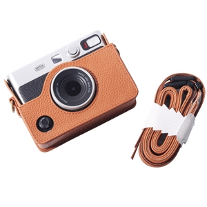 กระเป๋าหนังแท้พร้อมสายสะพายสำหรับกล้อง,กระเป๋าสำหรับ <span class=keywords><strong>FUJIFILM</strong></span> <span class=keywords><strong>Instax</strong></span> <span class=keywords><strong>Mini</strong></span> <span class=keywords><strong>Evo</strong></span> - Product Image 3