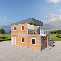 Maison conteneur préfabriquée démontable DXH personnalisée en panneaux sandwich pour bureaux et hôpitaux, emballage plat et portable