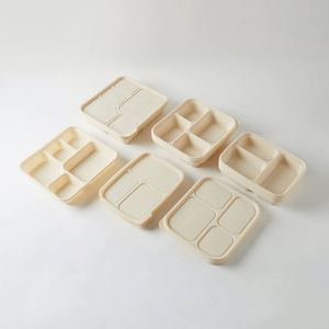 Contenedores de comida para llevar de 12 oz, biodegradables, de almidón de maíz, blancos, con tapa, de 20.3x20.3 cm, para fiestas, comida rápida y almuerzos. - Product Image 4