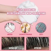 Crème Nettoyante Fouettée pour Cils, Nettoyant Moussant Non Parfumé, Shampoing |   Kit de nettoyage pour extensions de cils en PBT rose 100 ml |   Logo personnalisé