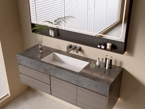 Nuevo Modelo 2026: Conjunto de <span class=keywords><strong>Lavabo</strong></span> de Porcelana Curvado con Espejo <span class=keywords><strong>y</strong></span> <span class=keywords><strong>Mueble</strong></span> de Baño Estilo Vintage, Montado en la Pared - Product Image 2