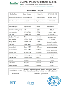 Rainwood <strong>Ginger</strong> Extract Powder Natural Water Soluble <strong>Ginger</strong> Powder 5% 10% <strong>Ginger</strong> - Product Image 2