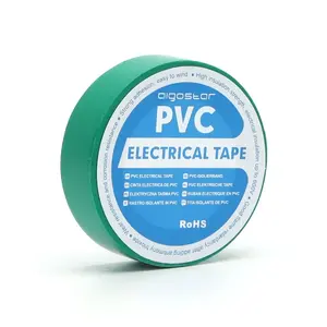 Ruban isolant en PVC, 0,13 mm x 17 mm x 15 m, couleur verte, idéal pour isoler, réparer et protéger les circuits électriques et - Product Image 1