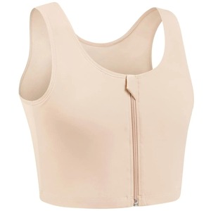 80% in Nylon 20% Spandex da donna Transgender maschietto con cerniera traspirante con chiusura a metà petto - Product Image 1