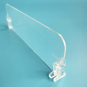 Séparateur d'étagère réglable en plastique transparent pour supermarché, présentoir de marchandises, cloison transparente pour étagère, déflecteur - Product Image 2