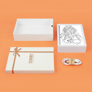 Boîte à lumière LED 3D en papier découpé, L'Éventail des Merveilles d'<span class=keywords><strong>Alice</strong></span>, veilleuse décorative pour enfants et adultes - Product Image 3