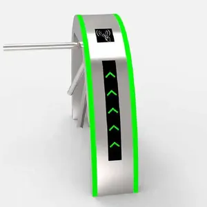 Voetgangerstoegangscontrole <span class=keywords><strong>3</strong></span>-armige Tourniquet Roestvrijstalen Beveiligingspoort Met Kaart Swipe Swing Barrier Entree & Exit Systeem - Product Image 3