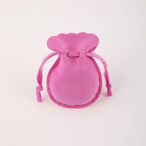 Sacoches à Bijoux Rondes en Velours Recyclable avec Cordon Coulissant, Forme Gourde, Taille Personnalisable, Option Estampage, 7x9cm, Idéales pour Cadeaux - Vente Flash - Product Image 3