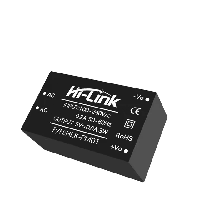 RUIST HLK-PM01 AC Isolated Power Module PM03 PM09 3W 3.3V/5V/9V/12V/15V/24V Ac Power Converter Module 110V 220V