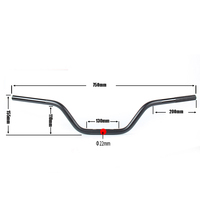 Pièces de moto guidon de 22mm pour 110-160cc Mini Dirt Pit Bike MX moto ATV Quad
