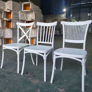 Modern Style Durable Outdoor Wedding Banquet <b>Chair</b> White Plastic <b>Stackable</b> Commercial Apartment Park Hotel Event <b>Chair</b> - Product Image 4