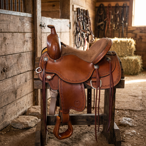 Silla de Montar Inglesa de Cuero Genuino 100% BS International Exports con Árbol de Plástico, Personalizable, Cómoda y Duradera para Caballo - Product Image 3