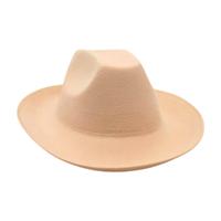 Chapeau Fedora en feutre de qualité supérieure à large bord, couleur unie, vente en gros : texture douce et style intemporel